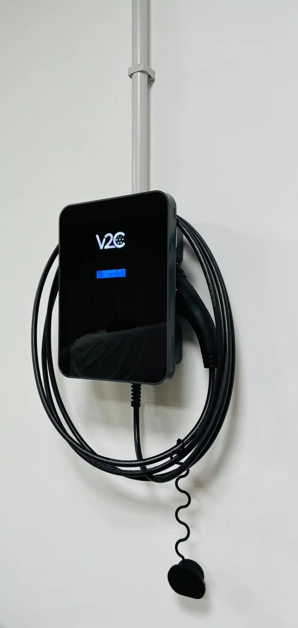 Wallbox para coche eléctrico instalado en un garaje de Gipuzkoa
